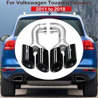 For 2011-2018 Volkswagen Touareg Tailpipe Exhaust Upgrade Sport Four Outlet Stainless Steel Tailpipe Muffler System