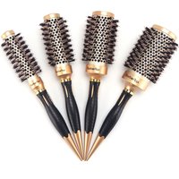 Salon Stylin Round Hair Comb Anti Static Hair Toothed Salon Styling Brush for Curly Hair Hairdressing Tools for Salon
