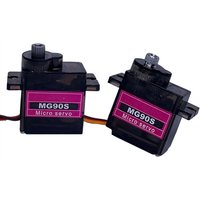 MG90S Servo 5/20Pcs All Metal Gear Upgraded Version 9g SG90 For Airplane Helicopter Car Boat MG90 9G Trex 450 RC
