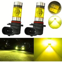 2pcs H10 9145 9005 HB3 9006 HB4 Yellow Color 20SMD LED Fog Driving Light Bulbs Daytime Running Light DRL 12V