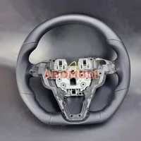 High Quality Real Leather Steering Wheel for Ford Mondeo Fusion MK5 Edge 2015-2017 Sport Custom Style