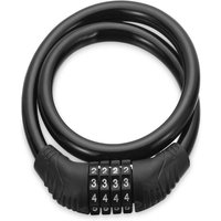 AliExpress NONE 4 Digit Combination Number Bike Lock Strong Heavy Duty Cycle Security Bicycle Lock Steel Cable Chain Password Resettable Padlock