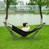 Portable Hammock Stand with Frame Foldable for Single Double Moon Bed Swing Chair