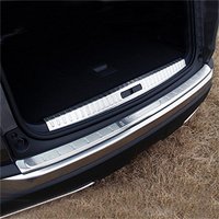 For Peugeot 3008 GT II 2017-2022 Car Rear Boot Trunk Inner & Outer Bumper Protector Guard Sill Plate Cover 2pcs