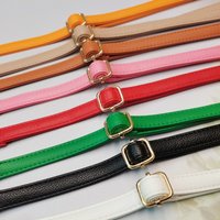PU Leather Crossbody Bag Strap Adjustable Replacement Shoulder Bag Strap Lychee Pattern Detachable Handbag Belt for Women