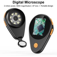 Auto Focus Digital Microscope 500X Magnification Portable Magnifying Glass 2MP Electronic Microscope for Jewellery Watch Repair