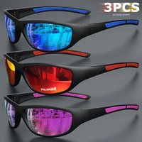 AliExpress OPUYYM 1/3PCS Polarized Sports Sunglasses Set High-Quality Photochromic Wraparound Lenses for Cycling Fishing Driving Sunglasses