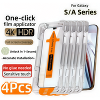 4Pcs Tempered Glass For Samsung S25 S24 Ultra S23 S22 S21 Plus A36 A25 A15 A35 A26 A16 A54 A55 A56 5G Screen Protector Glass
