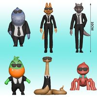 6Pcs/Set The Bad Guys 2 Action Figures, Anime Model Toys, Cake Topper Decorations, Collectible Figurines for Kids & Adults