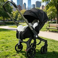 4-in-1 Multifunktionaler Kinderwagen Faltbar mit Autositz Tragbarer Babywagen EU-Lagerbestand 3-in-1 Kinderwagen