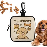 Portable Dog Treat Bag With Hook And Zipper Pet Training Pocket Puppy Pet Training Outdoor Walking Bag Dog Training Accessory