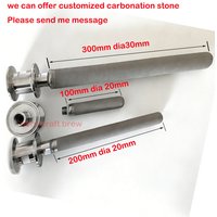 Beer Brewery Fermentation Double Tri-clamp 1.5" Quick Connect Carbonation Stone Diffusion Stone, 2 Micron Aeration Stone