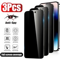 3PCS Anti-Spy Glass for IPhone 17 16 15 14 13 12 11 Pro Max Privacy Screen Protector for IPhone 13Mini 14Plus 14Pro Glass 15 16e