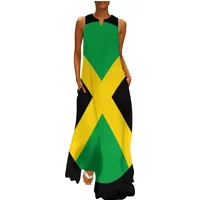 Jamaican Pride 0307 Long Dress women's summer dress 2025 elegant party dress for women 2025 Casual dresses Woman dresses
