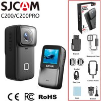 SJCAM C200 Pro / C200 Kids Action Camera, Thumb-Sized 4K Cam, POV, Loop Recording, 1.3" Display, Anti-shake, Gift for Children
