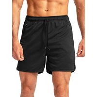 2026 New Men's Quick Dry Running Shorts with Zipper Pockets, 5" Athletic Workout Shorts for Gym Fitness Training Jogging