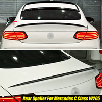 Car Boot Lip Rear Trunk Spoiler For Mercedes Benz C-Class W205 Amg Sedan C300 C400 C43 C63 2015+ Glossy Black