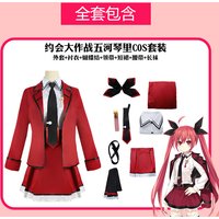 Anime "Date Battle" Izumi Katori cosplay costume female student JK uniform Halloween party wig full set role-playing set
