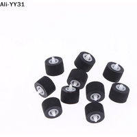 【Wt】10Pcs 10x6x1.5x10mm Cartridge Radio Movement Pinch Roller Wheel W/Shaft For Tape Recorder Cassette Player Audio Accessories