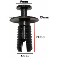 20Pcs For 6mm Hole Push Type Car Clips Auto Plastic Clips And Fasteners 51-11-1-908-077 51111908077 B32