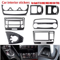 Carbon Fiber Sticker Frame Interior Trim for Audi TT 2008-2014 Car Accessories 8J 8N MK2 MK3 MK1 2013 2012 2011 2010 2009