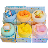 Pokemon Anime Action Figures Leisure Time Series Sleeping Position Ornament Pikachu Meowth Rowlet Model Toys Birthday Gift