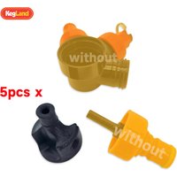 KegLand 5pcs PCO38 Gen2 Black Elbow Dip Tube for 4/8L PE Keg Beer Home Brewing