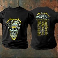 Metallica M72 World Tour 2026 shirt Unisex Cotton Y2k Oversized Popular Men‘s Women's T-Shirt Tee High-Quality Tops Fans Gifts