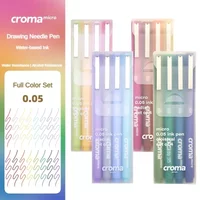 Croma Micro Needle Ballpoint Pen Painting Art Special Brush Color Marker Anime Waterproof Hook Pen School Supplies Stationery