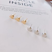 10pcs Stainless Steel Earring Settings Round Earrings Connector Earrings Base Hook for DIY Jewelry Making Accessories