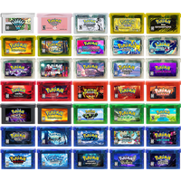 GBA Game Cartridge Pokemon Series Cawps Emerald Seaglass Rouge Recharged Yellow Lunar Dark Violet Video Game Console Card