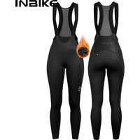 AliExpress INBIKE Women's Fleece Lined Bib Cycling Tights Winter Thermal Padded Bicycle Pants for Race Road Bike Cold Weather MTB Clothing