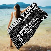 Fashion B-Bimbae L-Lolae Microfiber Blanket Quick Drying Beach Towels Oversized Printing Super Absorbent Pool Towel Blanket