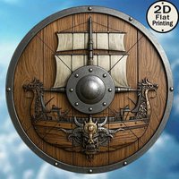 Rustic Viking Shield Aluminum Wall Art 12 Inch Waterproof Metal Sign For Home Living Room Bedroom Decor