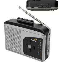 Cassette Tape Player Portable AM FM Radio Cassette Tape-to-MP3 Converter Sound Recorder Built-in Speaker W/ Headphone Jack