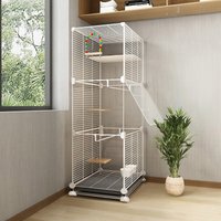 Bird Cage Large Splash-Proof Parrot Black Phoenix Myna Large Thrush Tiger Skin Pearl Bird Luxury Landscaping House