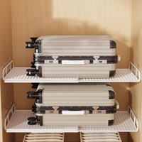 Cartoon Steel Expandable Cabinet Sorting Board Adjustable No-Drill Telescopic Closet Shelf Layered Partition Rust-proof