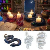 Creative Coiled Snake Silicone Mold - Realistic Serpent Resin & Plaster Casting Mold for DIY Candle, Aroma Stone & Decor