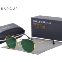 BARCUR Classic Square Sunglasses for Men Polarized Hexagon UVA& Sun Glasses for Woman Light Weight Eyewear Oculos De Sol gafas