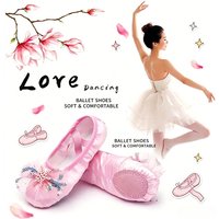 Kids Girls Princess Ballet Shoes Soft Soled Cat Claw Dance Slippers Chinese Dance Practice Gymnastics Yoga Casual Dance Footwear