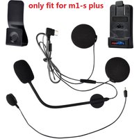 Ecouteur Haut-parleur Microphone avec Clip de fixation pour Fodsports M1-S Plus,M1-S Air Casque de moto Bluetooth Intercom