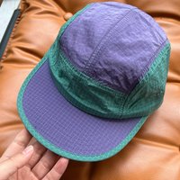 Waterproof Japanese Style Splicing Baseball Cap Quick-drying 5-Panel Snapback Hats Thin Adjustable Sunshade Cap Unisex