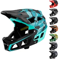 Full Face MTB Helmet for Downhill Racing Adults with 31 Vents & Adjustable Visor, Men/Women Mountain Bike Safety Cycling Gear