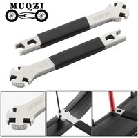 AliExpress MUQZI Triple Bicycle Spoke Wrench For 3.3 3.4 3.5mm Spoke Nipples Bicycle Wheels Spokes Tension Adjust Tool Bike Repair Remover
