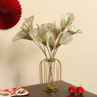 Künstliche goldene Hufeisen Lotus Zweig, Heim ausstellungs halle, Büro, Hotel Desktop DIY Vase Dekoration