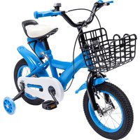 AliExpress NONE 12-inch Stable Cycling Blue Kids Bike Children Bicycle Reliable Braking System Soft Cushion for Infants 2-4 Years