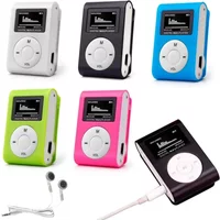 Portable MP3 Player Mini Music Stereo Speaker Clip LCD Display Support TF Card Noise Cancelling Lossless Sports Student Walkman