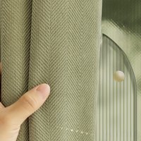 Rideaux de fenêtre de couleur unie simples rideau occultant grande surface salon hôtel épais maison chambre crème solaire