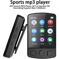 Portable MP3 Player Sport Clip Walkman HiFi Sound Bluetooth5.2 Student Walkman 1.8 Inch Screen with FM Radio E-Book MP3 Player