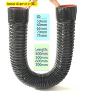 ID50mm-75mm Flexible Silicone Hose Universal For Car Radiator Cooling Air Intake High Pressure High Temperature Resistant Tube